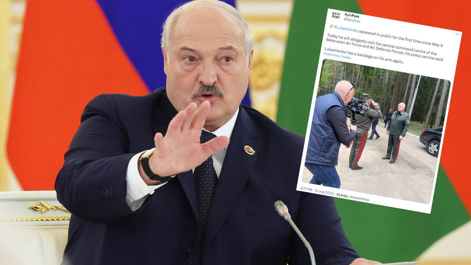 Aleksander Łukaszenko nie pojawiał się publicznie przez niemal tydzień (Twitter.com/KiyvPost)