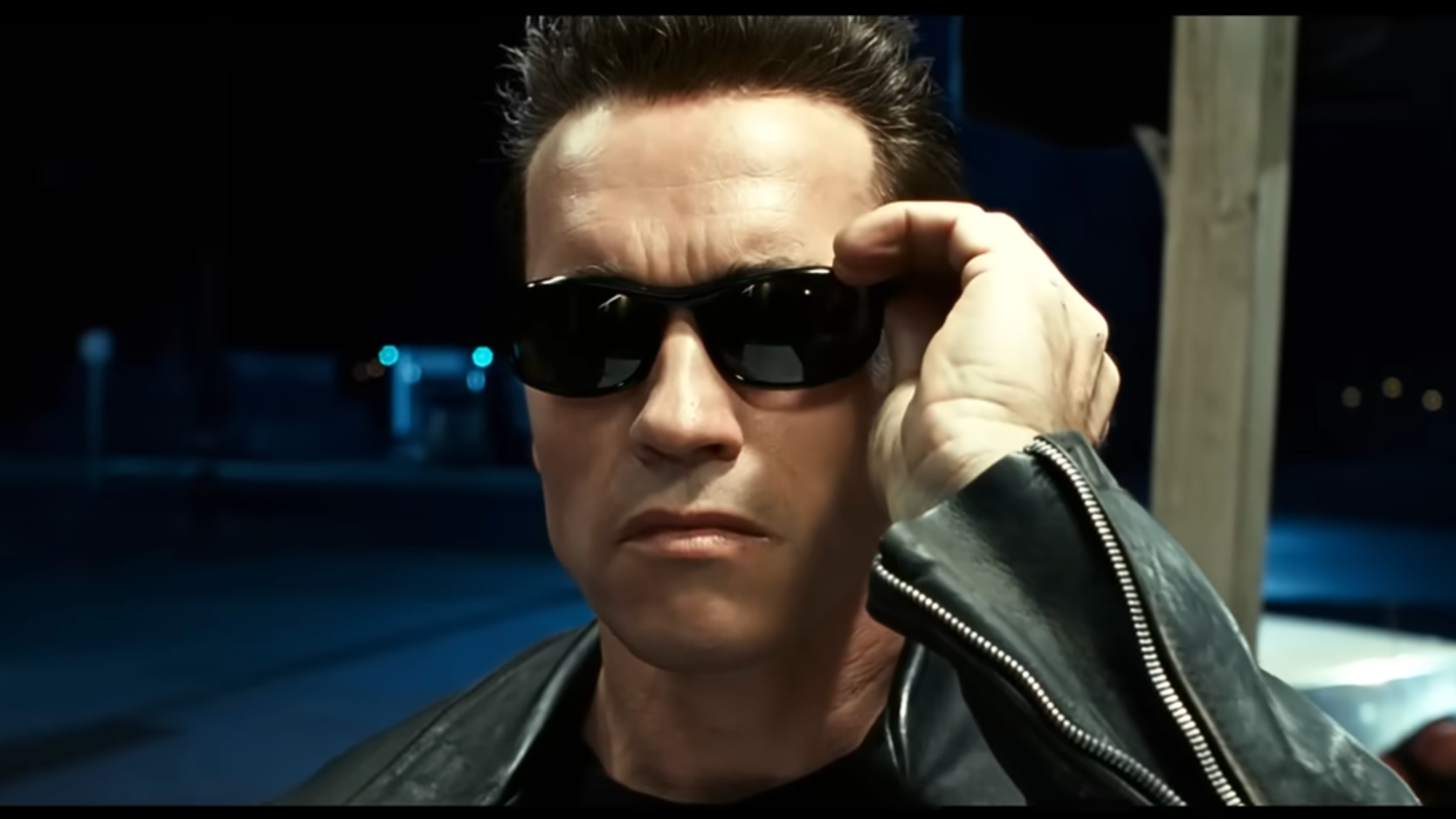 Arnold Schwarzenegger ako Terminátor. 