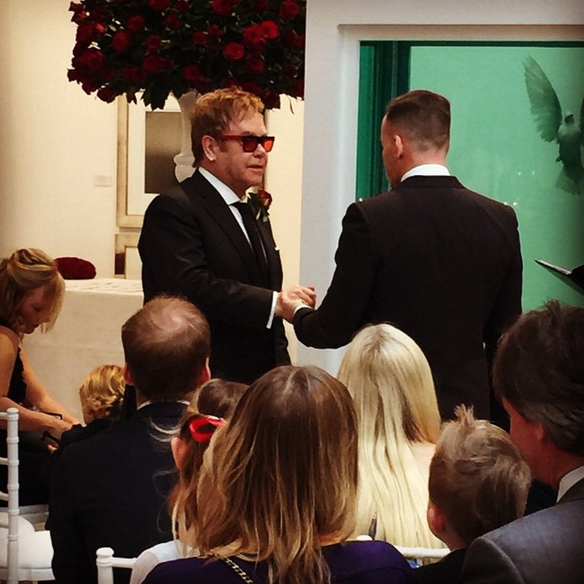 Ślub Eltona Johna