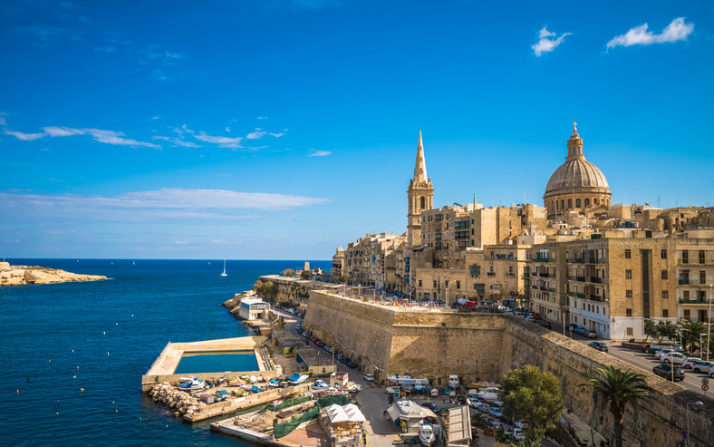 Valetta Malta Europa Morze Śródziemne