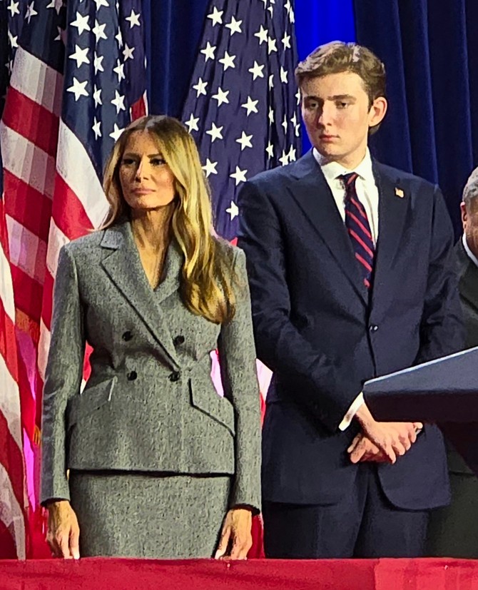 Baron i Melanija Tramp
