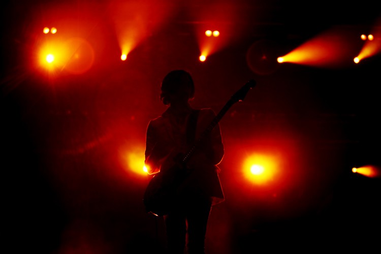 Brian Molko i Placebo podczas koncertu na festiwalu EXIT 2010