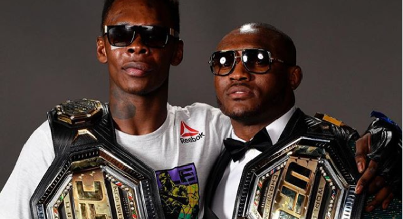 Israel Adesanya and Kamaru Usman are UFC champions (instagram/pulsenigeria24/7)