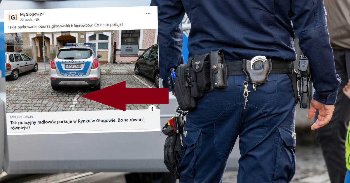  Zobaczyli zaparkowany radiowóz. Sprawa szybko trafiła na policję