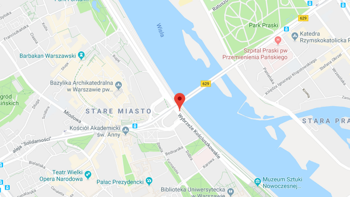 Warszawa: Wypadek na Wisłostradzie. Estakada zamknięta