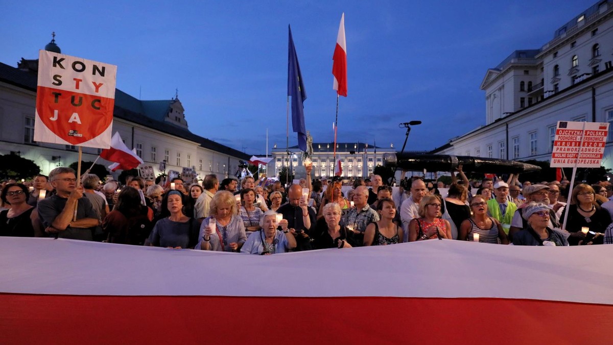 Pałac Prezydencki Sąd Najwyższy protest