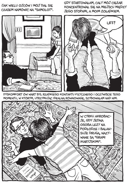 Karta komiksu "Fun Home - Tragikomiks rodzinny"