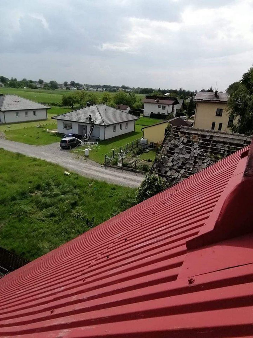 Kaniów: trąba powietrzna przeszła nad miejscowością. Było groźnie!