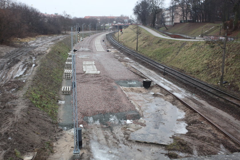 Plac budowy przystanku SKM Śródmieście