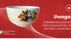 GIS ostrzega przed naczyniami dla dzieci z popularnego sklepu. Są szkodliwe