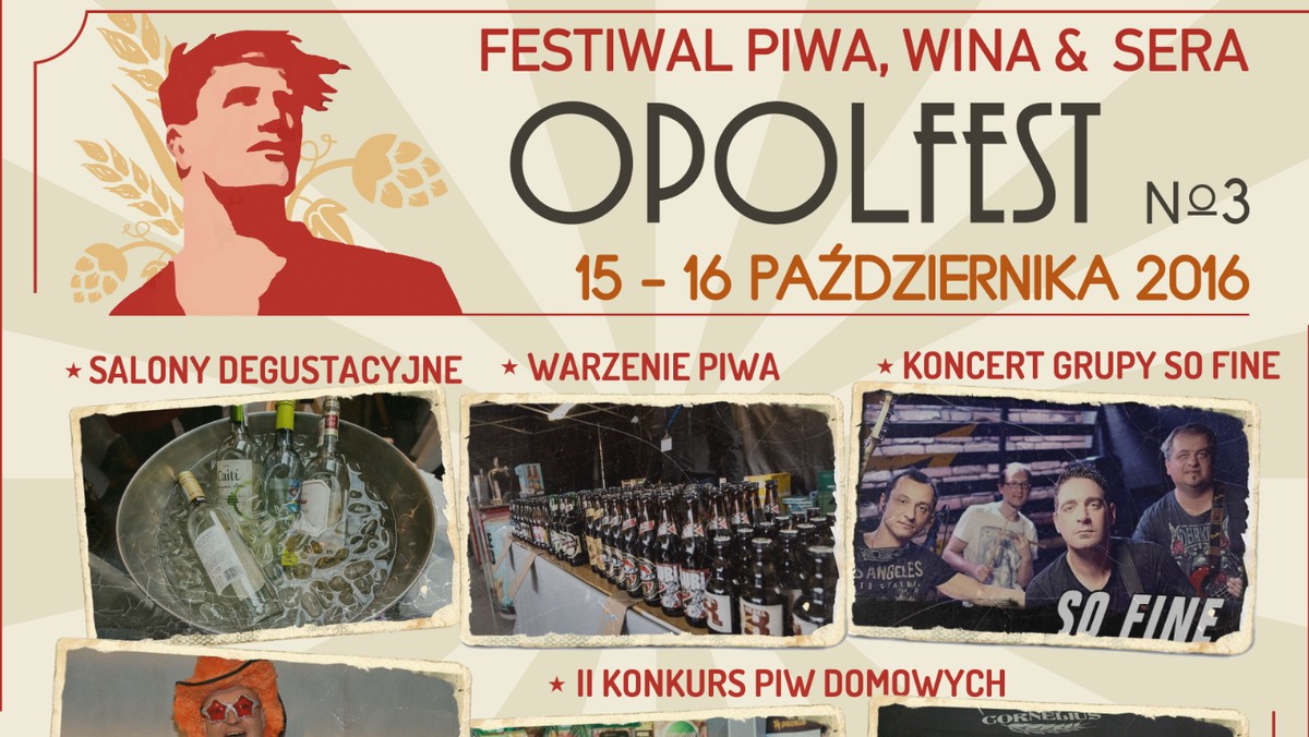 Piwo, wino i ser będą bohaterami dzisiejszego festiwalu w Centrum Wystawienniczo – Kongresowym w Opolu. To już trzecia edycja tzw. Opolfestu. Start o godzinie 13.00 w CWK w Opolu. Impreza potrwa dwa dni.