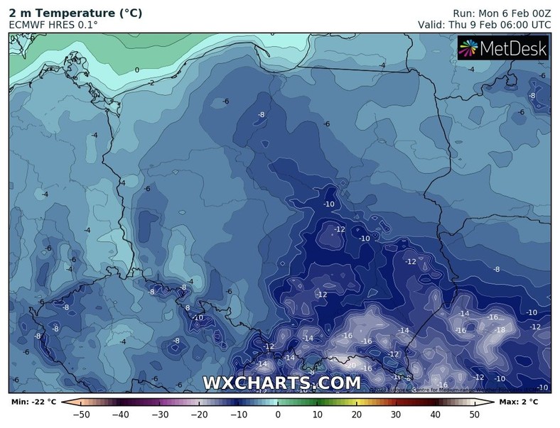 Nocami przy rozpogodzeniach temperatura może spadać nawet poniżej -10 st. C