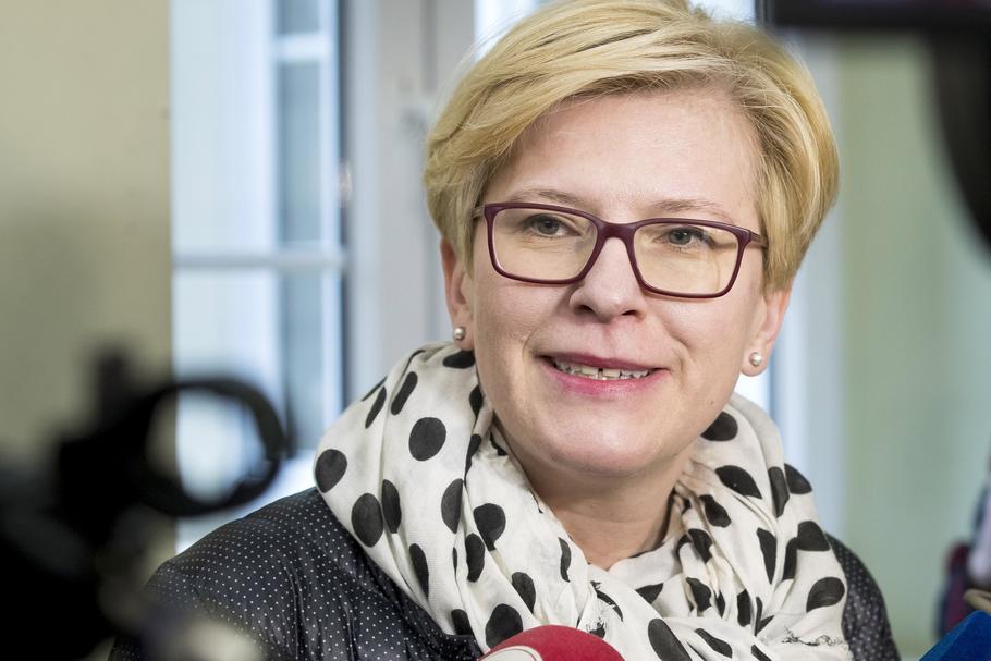 Ingrida Šimonytė w dniu wyborów prezydenckich na Litwie.