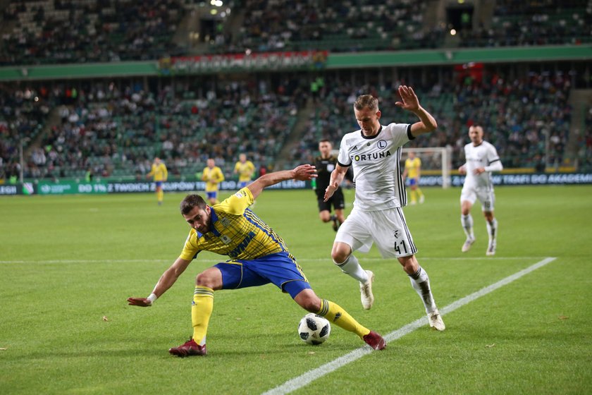 Pilka nozna. Ekstraklasa. Legia Warszawa - Arka Gdynia. 28.09.2018