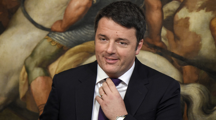 Matteo Renzi nagyon magabiztos /Fotó: AFP