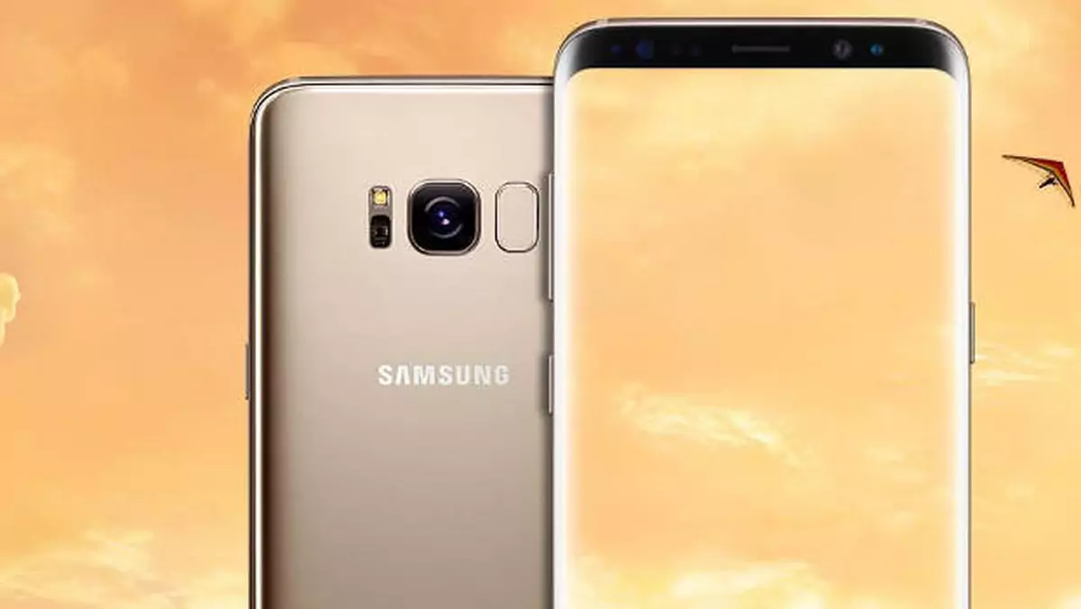 Samsung Galaxy S8 w złotym kolorze na pierwszym renderze dla prasy
