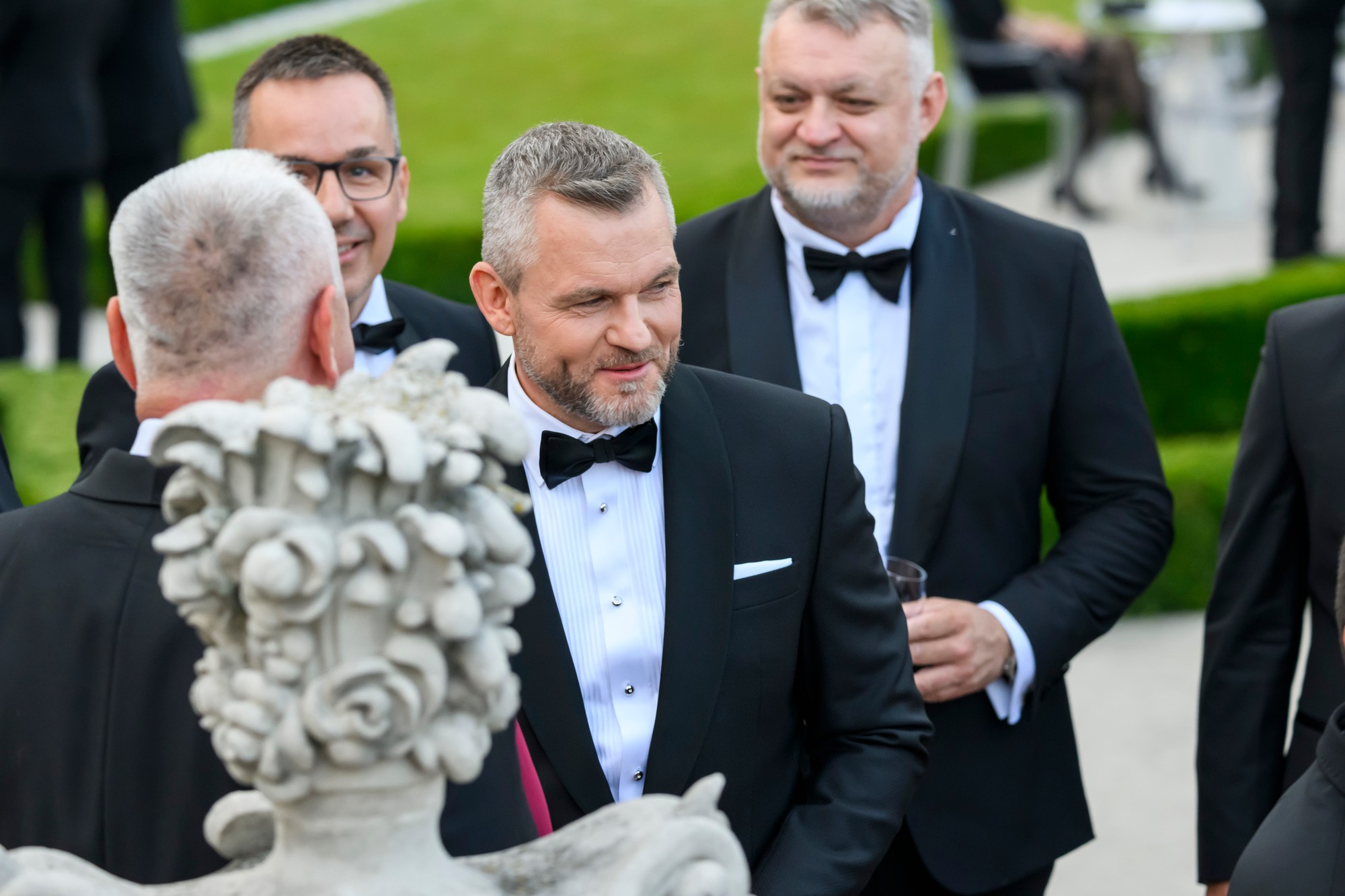Prezident SR Peter Pellegrini počas slávnostnej recepcie na Bratislavskom hrade.