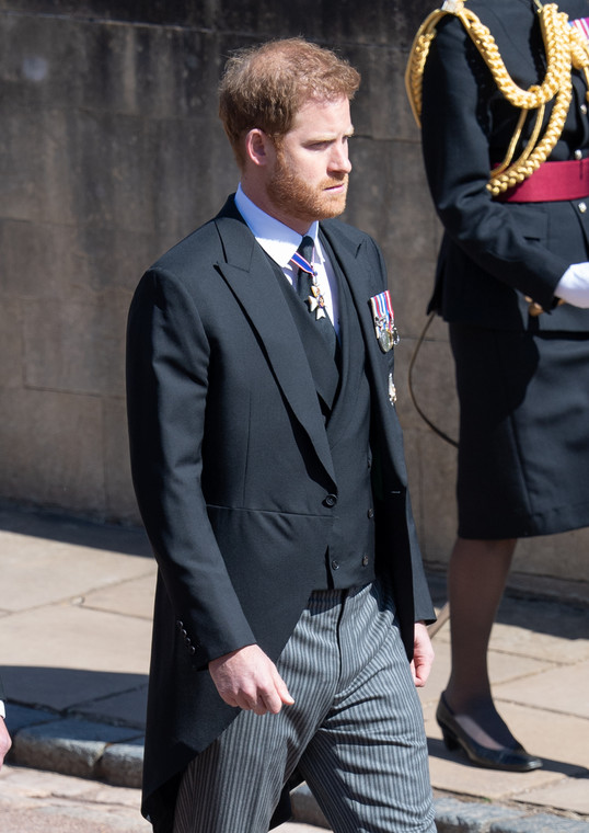 Harry na pogrzebie księcia Filipa