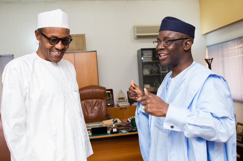 President Muhammadu Buhari and Pastor Tunde Bakare. In 2011, they were running mates under the CPC (Presidency) 