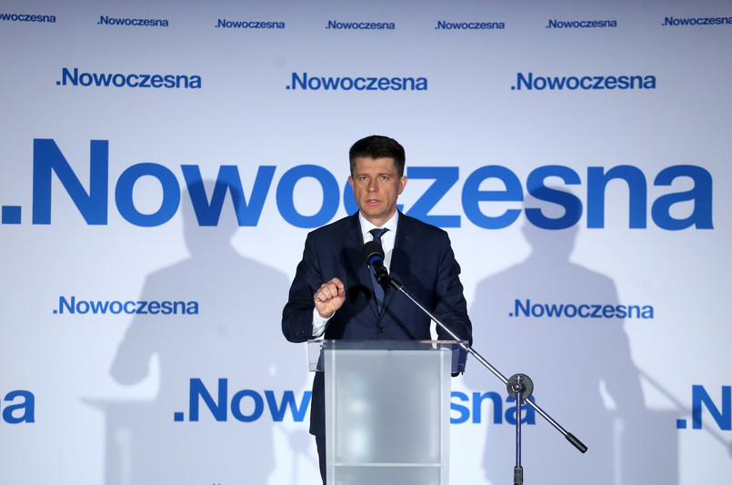 Ryszard Petru podczas obrad Rady Krajowej Nowoczesnej