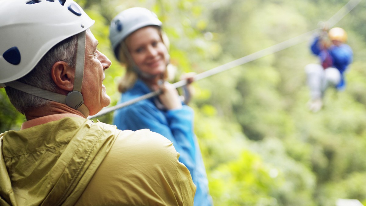 Group of People Rappelling