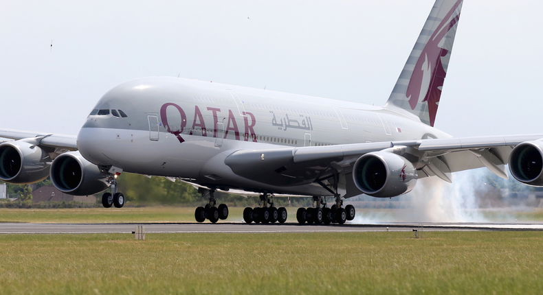 Qatar Airways Airbus A380.