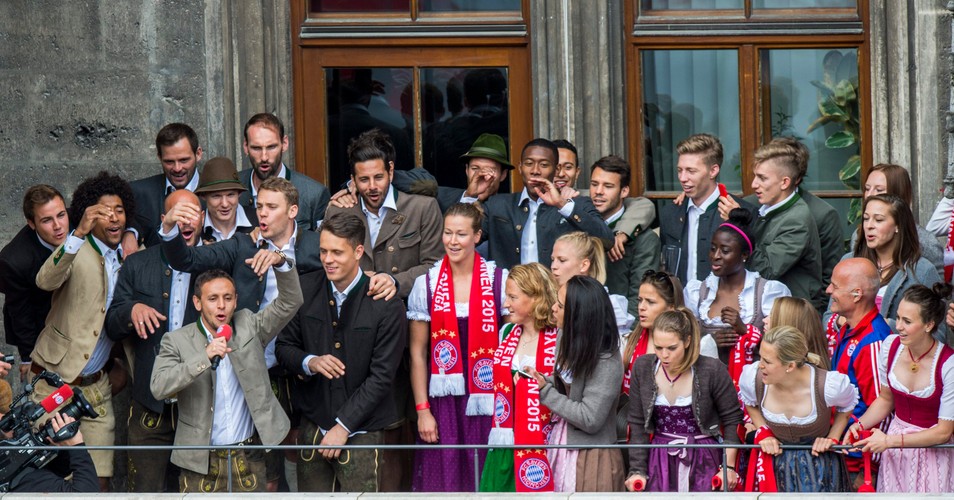 Tak Robert Lewandowski z kolegami z Bayernu świętował mistrzowski tytuł