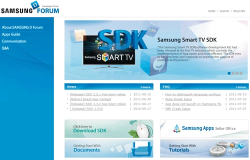 Narzędzia programistyczne dla twórców aplikacji dla Smart TV Samsunga są już dostępne.