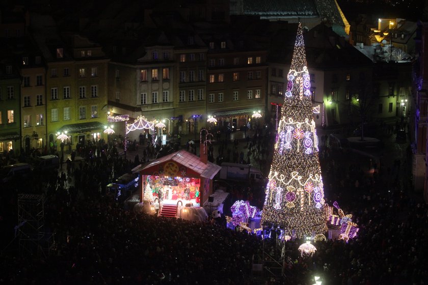 Świąteczna iluminacja w Warszawie