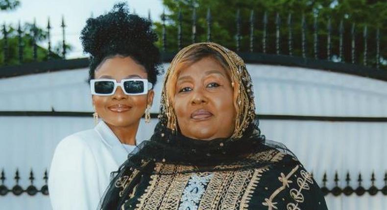 Khadija Kopa and daughter Zuchu