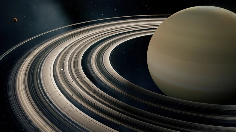 Saturn i jego pieścienie