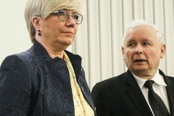 Julia Przyłębska i Jarosław Kaczyński