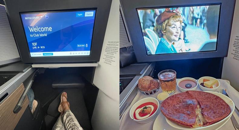 I spent almost eight hours in British Airways' business-class Club Suite.Hayley Domin