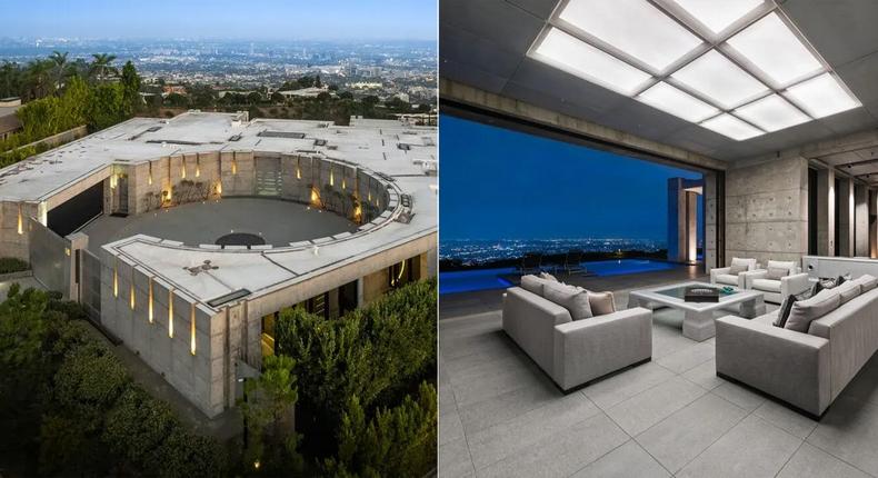 Oakley's founder, James Jannard, listed his Beverly Hills cement compound for $68 million.Courtesy of Westside Estate Agency