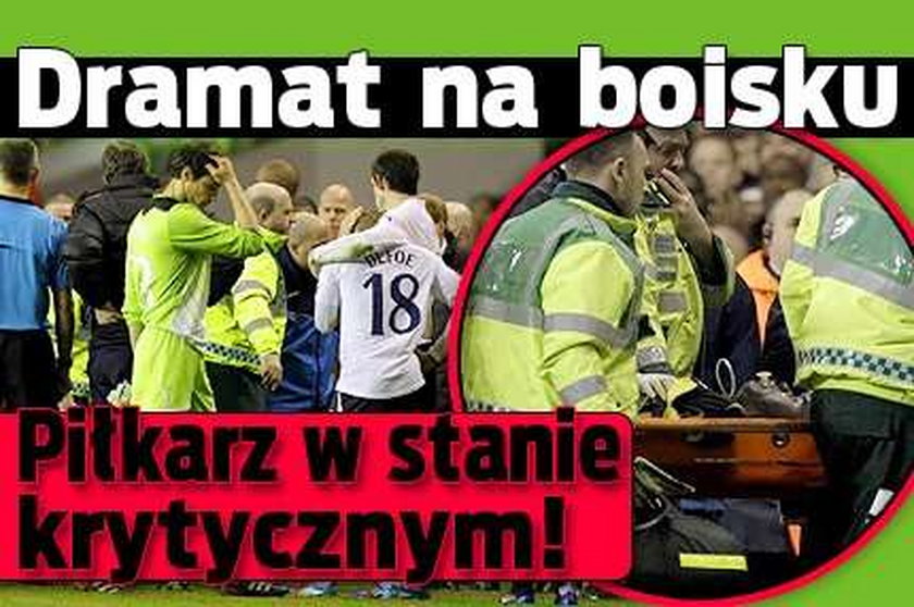 Dramat na boisku. Piłkarz w stanie krytycznym! Film