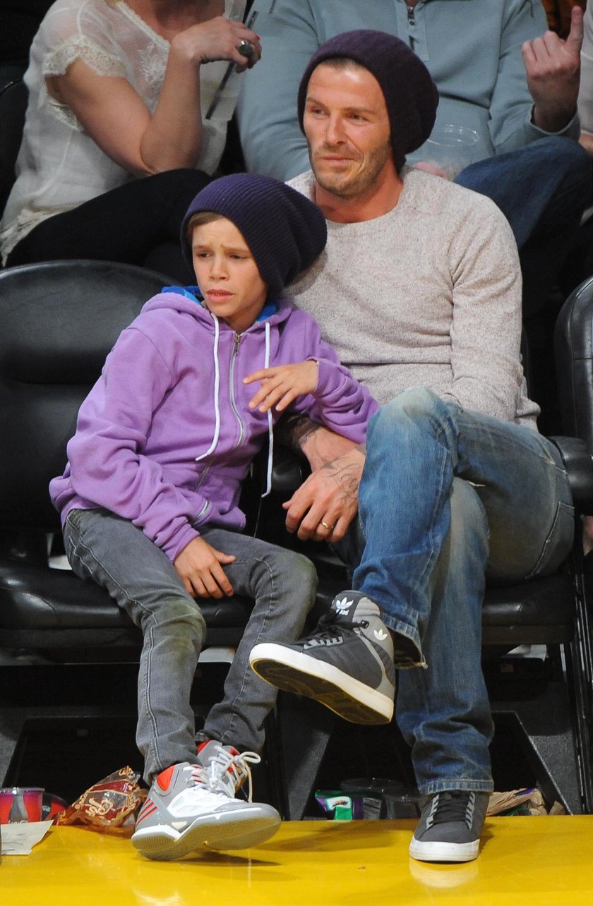 David Beckham i Romeo Beckham