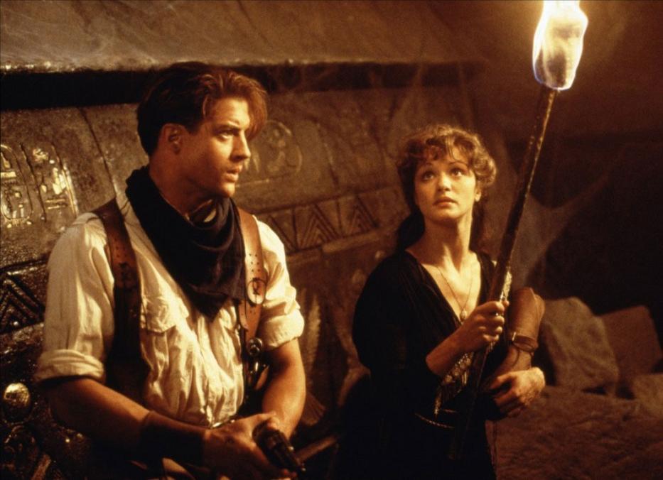 Brendan Fraser és Rachel Weisz A múmia című kalandfilmben (Fotó: RAS-archív)