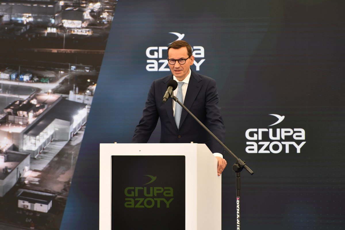 Mateusz Morawiecki na konferencji poświęconej uruchomieniu produkcji polipropylenu