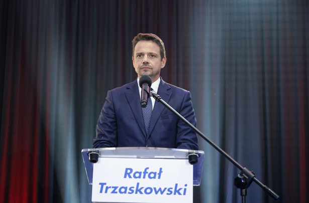 Rafał Trzaskowski podczas debaty w Lesznie