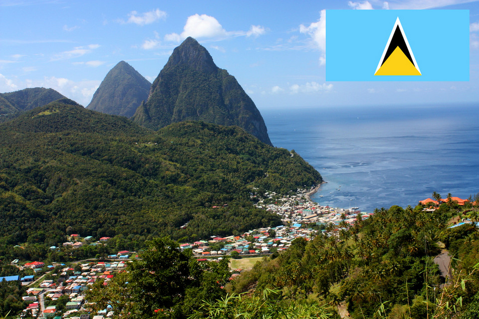 Saint Lucia - Najdziwniejsze flagi świata