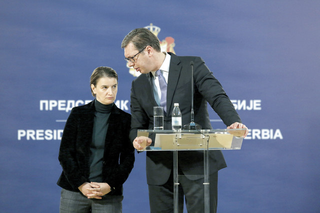 Ana Brnabić and Aleksandar Vučić