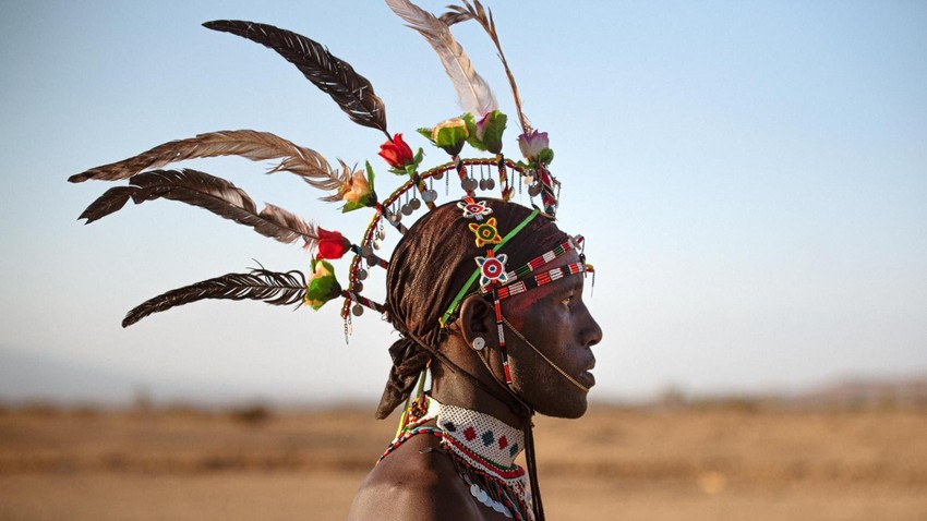 Jedna od karakteristika plemena Samburu je nakit od perli. Muškarac postaje ratnik posle obrezivanja, o čemu odlučuje starešina. | Foto: Biljana Jurukovski