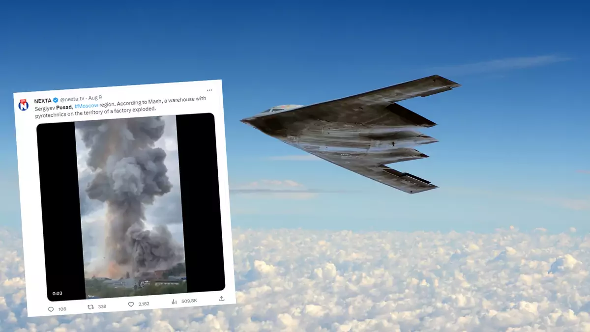 Samoloty stealth są niezwykle trudne do wykrycia przez radary (zdj. poglądowe), (Screen: Twitter.com/@nexta_tv)