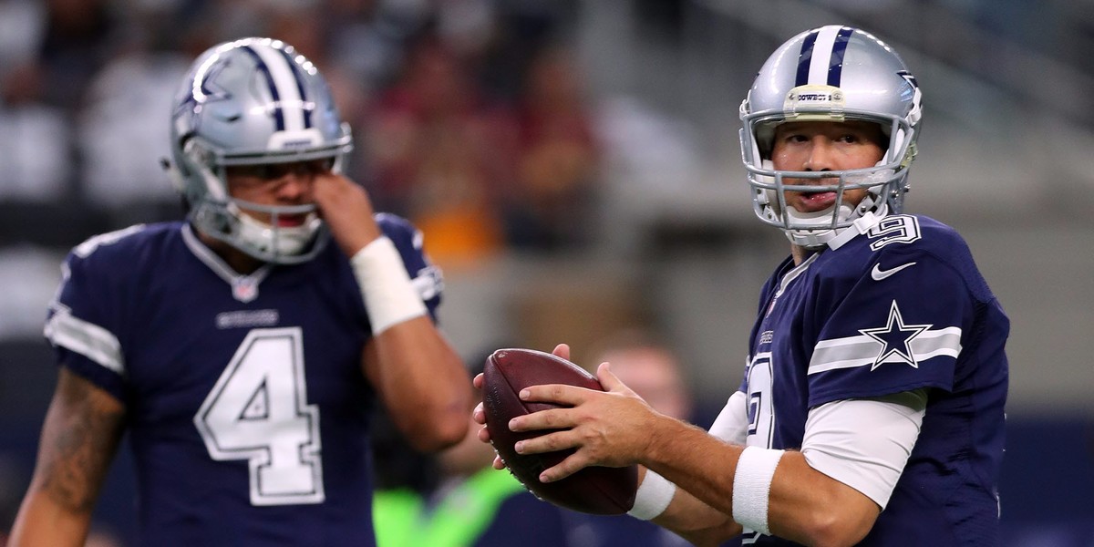 Tony Romo will play for the Dallas Cowboys on Sunday