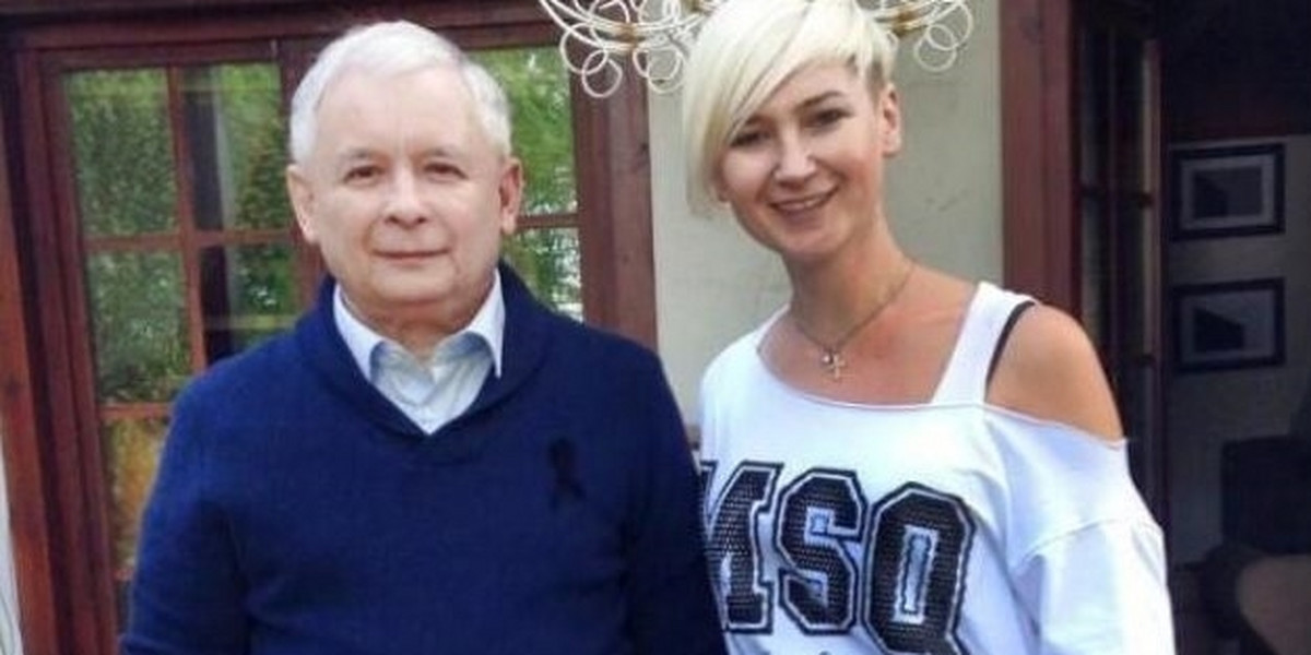 Jarosław Kaczyński z seksowną katoliczką