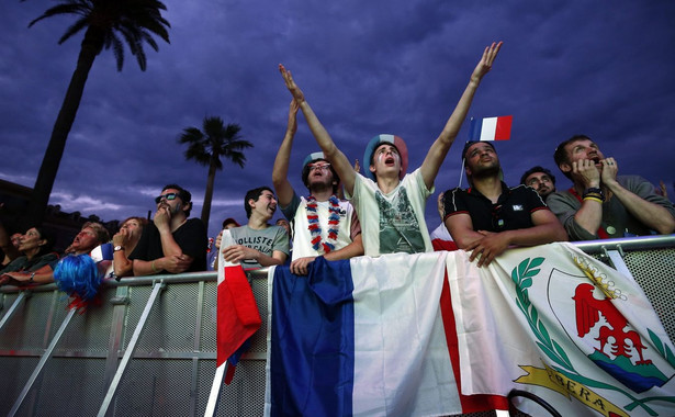 Euro 2016: Fani z Polski i Irlandii Północnej wspólnie oglądali mecz otwarcia w Nicei