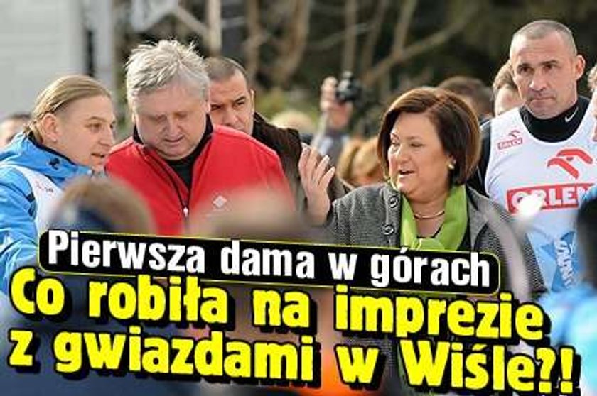 Pierwsza dama w górach. Co robiła na imprezie z gwiazdami w Wiśle?!