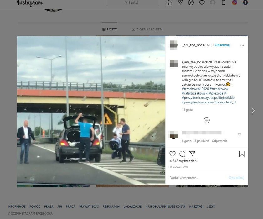 Wypadek na łódzkiej A2. Poszkodowanym pomagał... Rafał Trzaskowski