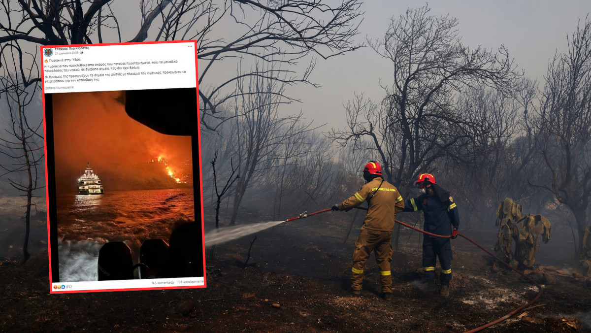 Wystrzelili fajerwerki i podpalili wyspę. Nieodpowiedzialne zachowanie w Grecji