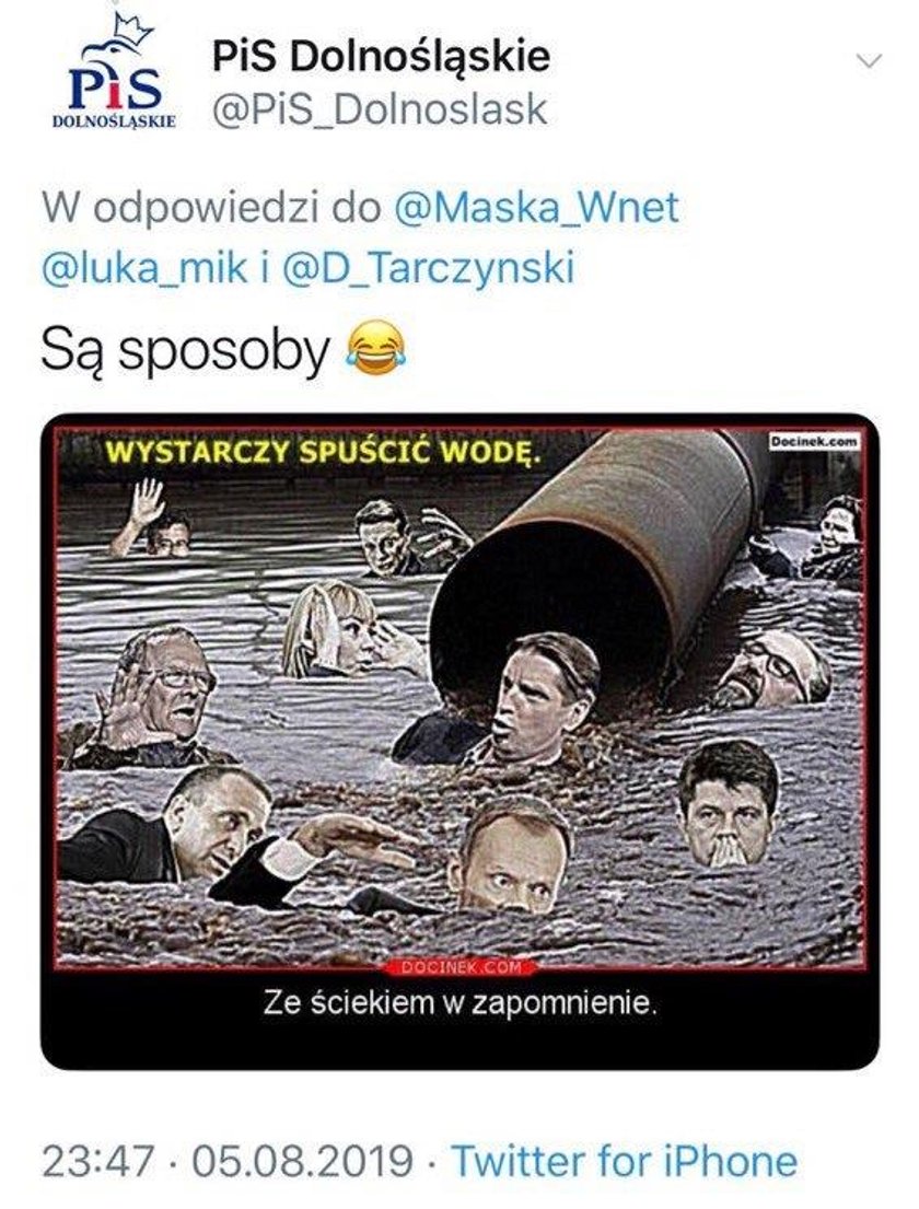 PiS przeprasza PO za kontrowersyjną grafikę